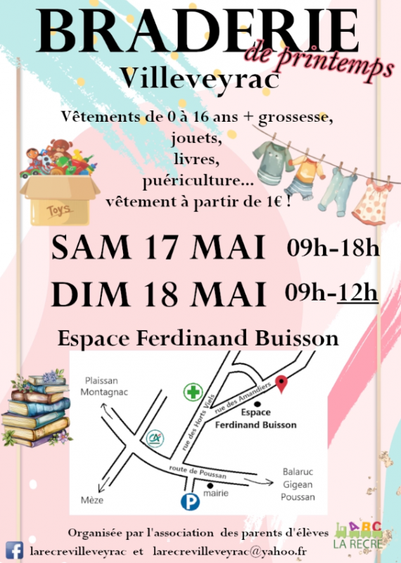 BRADERIE DE PRINTEMPS : LA RÉCRÉ
