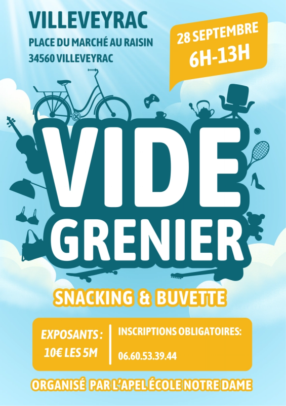 VIDE-GRENIER ORGANISÉ PAR L'ÉCOLE NDA