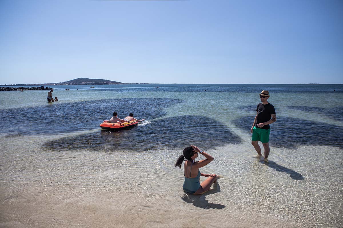 Pause dans l'eau