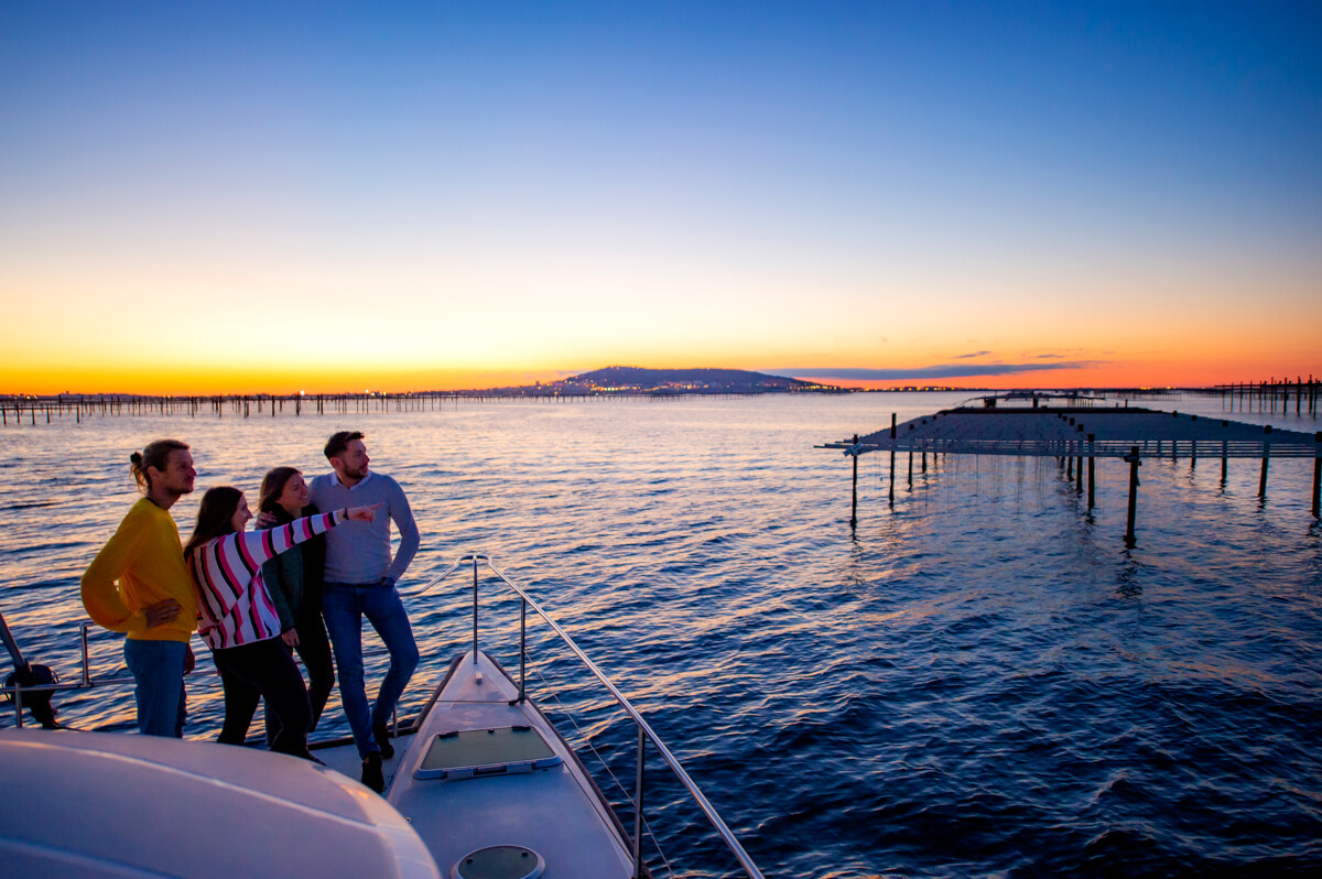 Sortie en catamaran sur la lagune de Thau